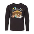 thumbnail image 1 of Inktastic Merry Christmas Cute Nativity Scene Long Sleeve Youth T-Shirt, 1 of 5
