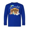 thumbnail image 1 of Inktastic Merry Christmas Cute Nativity Scene Long Sleeve Youth T-Shirt, 1 of 5