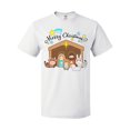 thumbnail image 1 of Inktastic Merry Christmas Cute Nativity Scene T-Shirt, 1 of 5