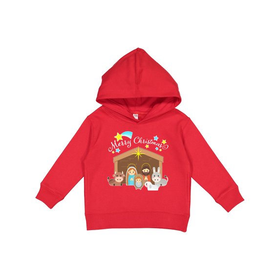 Inktastic Merry Christmas Cute Nativity Scene Toddler Hoodie