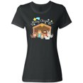 thumbnail image 1 of Inktastic Merry Christmas Cute Nativity Scene Women's T-Shirt, 1 of 5