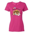 thumbnail image 1 of Inktastic Merry Christmas Cute Nativity Scene Women's T-Shirt, 1 of 5