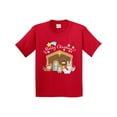thumbnail image 1 of Inktastic Merry Christmas Cute Nativity Scene Youth T-Shirt, 1 of 5