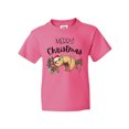 thumbnail image 1 of Inktastic Merry Christmas Cute Sloth with Santa Hat and Lights Youth T-Shirt, 1 of 5