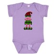 thumbnail image 1 of Inktastic Merry Christmas Elf in Red and Green Plaid Boys or Girls Baby Bodysuit, 1 of 5
