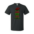 thumbnail image 1 of Inktastic Merry Christmas Elf in Red and Green Plaid T-Shirt, 1 of 5