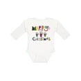 thumbnail image 1 of Inktastic Merry Christmas Holiday Gift Boys or Girls Long Sleeve Baby Bodysuit, 1 of 5