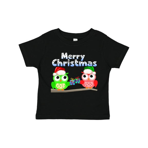 Inktastic Merry Christmas Owls Boys or Girls Toddler T-Shirt