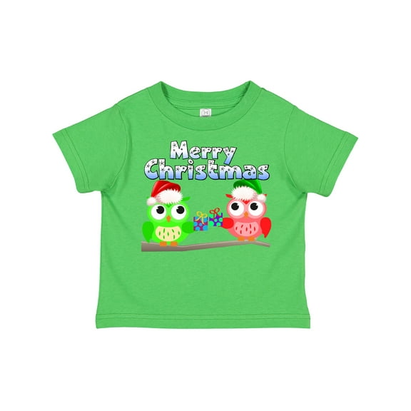 Inktastic Merry Christmas Owls Boys or Girls Toddler T-Shirt