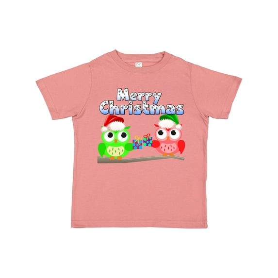 Inktastic Merry Christmas Owls Boys or Girls Toddler T-Shirt