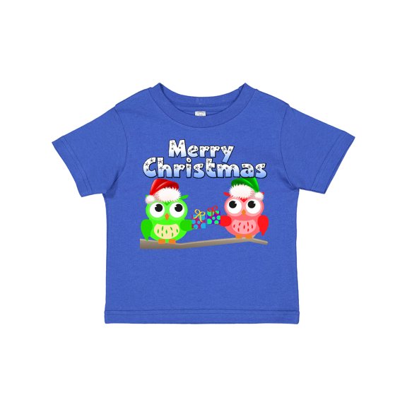 Inktastic Merry Christmas Owls Boys or Girls Toddler T-Shirt