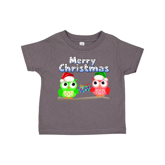 Inktastic Merry Christmas Owls Boys or Girls Toddler T-Shirt