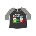 thumbnail image 1 of Inktastic Merry Christmas Owls Women's Plus Size T-Shirt, 1 of 5
