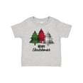 thumbnail image 1 of Inktastic Merry Christmas Plaid Trees Boys or Girls Toddler T-Shirt, 1 of 5