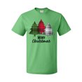 thumbnail image 1 of Inktastic Merry Christmas Plaid Trees T-Shirt, 1 of 5