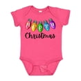 thumbnail image 1 of Inktastic Merry Christmas Rainbow Holiday Lights Boys or Girls Baby Bodysuit, 1 of 5