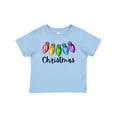 thumbnail image 1 of Inktastic Merry Christmas Rainbow Holiday Lights Boys or Girls Baby T-Shirt, 1 of 5