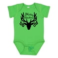 thumbnail image 1 of Inktastic Merry Christmas Reindeer Antlers with Ornaments Boys or Girls Baby Bodysuit, 1 of 5
