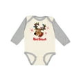 thumbnail image 1 of Inktastic Merry Christmas Reindeer Boys or Girls Long Sleeve Baby Bodysuit, 1 of 5