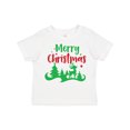 thumbnail image 1 of Inktastic Merry Christmas, Reindeer, Christmas Tree, Stars Boys or Girls Toddler T-Shirt, 1 of 5