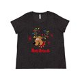 thumbnail image 1 of Inktastic Merry Christmas Reindeer Women's Plus Size T-Shirt, 1 of 5