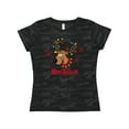 thumbnail image 1 of Inktastic Merry Christmas Reindeer Women's T-Shirt, 1 of 5