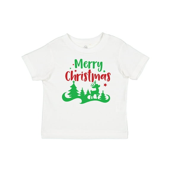 Inktastic Merry Christmas, Rudolph, Stars - Red Green Boys or Girls Baby T-Shirt