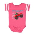 thumbnail image 1 of Inktastic Merry Christmas- Santa Drives a Monster Truck Boys or Girls Baby Bodysuit, 1 of 5