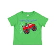 thumbnail image 1 of Inktastic Merry Christmas Santa Drives a Monster Truck Boys or Girls Toddler T-Shirt, 1 of 5