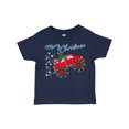 thumbnail image 1 of Inktastic Merry Christmas Santa Drives a Monster Truck Boys or Girls Toddler T-Shirt, 1 of 5