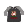 thumbnail image 1 of Inktastic Merry Christmas Santa Reindeer Women's Plus Size T-Shirt, 1 of 5