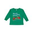 thumbnail image 1 of Inktastic Merry Christmas Train with Presents Boys or Girls Long Sleeve Toddler T-Shirt, 1 of 5