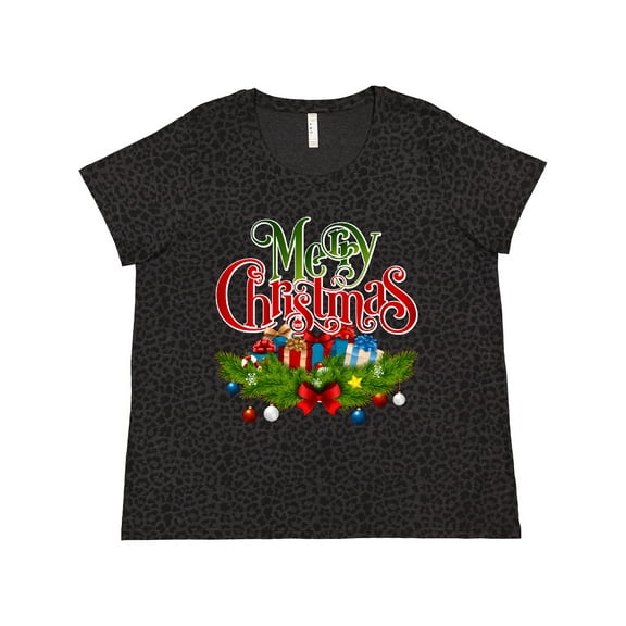 Inktastic Merry Christmas Women's Plus Size T-Shirt
