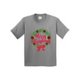 thumbnail image 1 of Inktastic Merry Christmas Wreath with Red Bow and Ornaments Youth T-Shirt, 1 of 5
