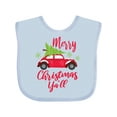 thumbnail image 1 of Inktastic Merry Christmas Ya'll with Red Car and Tree Boys or Girls Baby Bib, 1 of 4