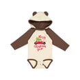 thumbnail image 1 of Inktastic Merry Christmas Ya'll with Red Car and Tree Boys or Girls Long Sleeve Baby Bodysuit, 1 of 5