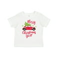 thumbnail image 1 of Inktastic Merry Christmas Ya'll with Red Car and Tree Boys or Girls Toddler T-Shirt, 1 of 5