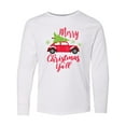 thumbnail image 1 of Inktastic Merry Christmas Ya'll with Red Car and Tree Long Sleeve Youth T-Shirt, 1 of 5