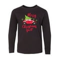 thumbnail image 1 of Inktastic Merry Christmas Ya'll with Red Car and Tree Long Sleeve Youth T-Shirt, 1 of 5