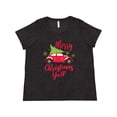 thumbnail image 1 of Inktastic Merry Christmas Ya'll with Red Car and Tree Women's Plus Size T-Shirt, 1 of 5
