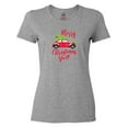 thumbnail image 1 of Inktastic Merry Christmas Ya'll with Red Car and Tree Women's T-Shirt, 1 of 5