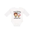 thumbnail image 1 of Inktastic Merry Christmas to me, a Big Sister to be Girls Long Sleeve Baby Bodysuit, 1 of 5