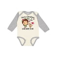 thumbnail image 1 of Inktastic Merry Christmas to me, a Big Sister to be Girls Long Sleeve Baby Bodysuit, 1 of 5