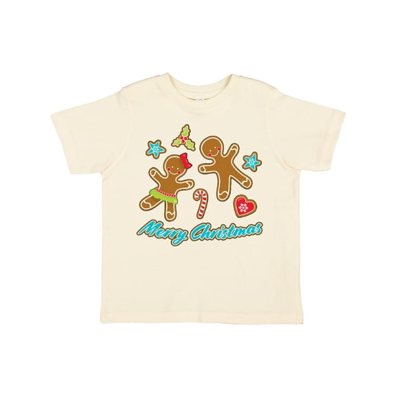 Inktastic Merry Christmas with Gingerbread Cookies Boys or Girls Toddler T-Shirt