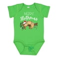 thumbnail image 1 of Inktastic Merry Slothmas Cute Christmas Sloth in Hat with Lights Boys or Girls Baby Bodysuit, 1 of 5