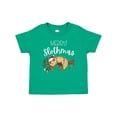 thumbnail image 1 of Inktastic Merry Slothmas Cute Christmas Sloth in Hat with Lights Boys or Girls Baby T-Shirt, 1 of 5