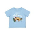 thumbnail image 1 of Inktastic Merry Slothmas Cute Christmas Sloth in Hat with Lights Boys or Girls Baby T-Shirt, 1 of 5