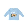 thumbnail image 1 of Inktastic Merry Slothmas Cute Christmas Sloth in Hat with Lights Boys or Girls Long Sleeve Toddler T-Shirt, 1 of 5