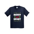 thumbnail image 1 of Inktastic Merry and Bright Youth T-Shirt, 1 of 5