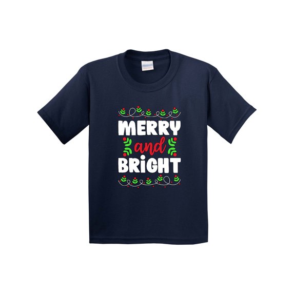 Inktastic Merry and Bright Youth T-Shirt